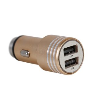 Chargeur Auto 2USB 2.1A Métal