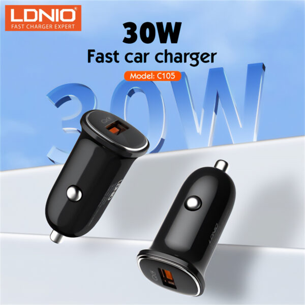 Chargeur AUTO LDNIO C105 S4 – Image 3