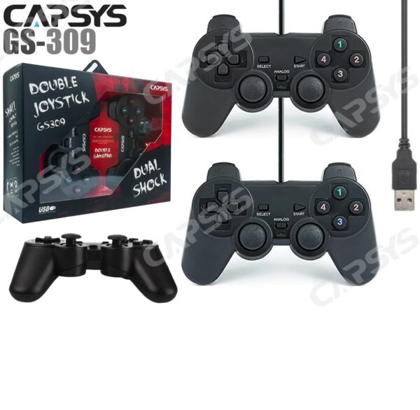 Manette de Jeux USB Double Vibr CAPSYS GS309