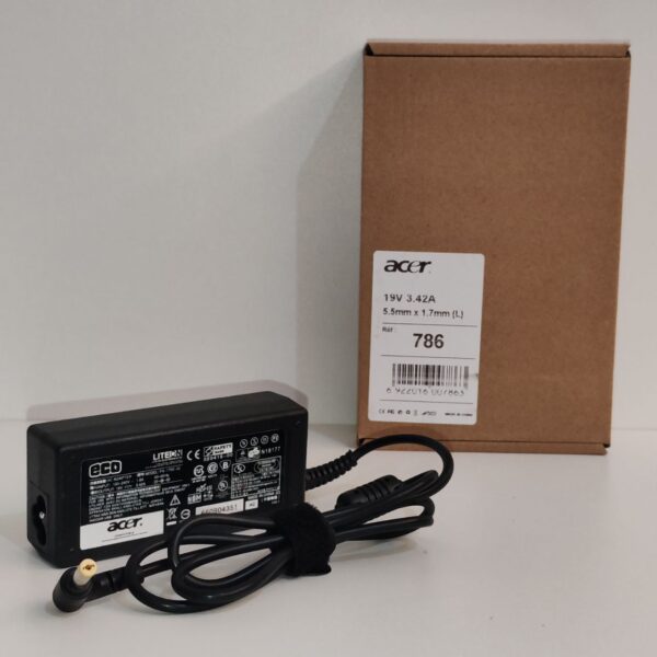 Chargeur Laptop ACER 19.V/3.42 5.5*1.7mm 0786 – Image 2