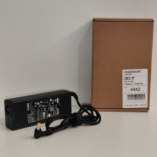 Chargeur Laptop ACER 19.V/4.74 5.5*1.7mm 4442 – Image 2