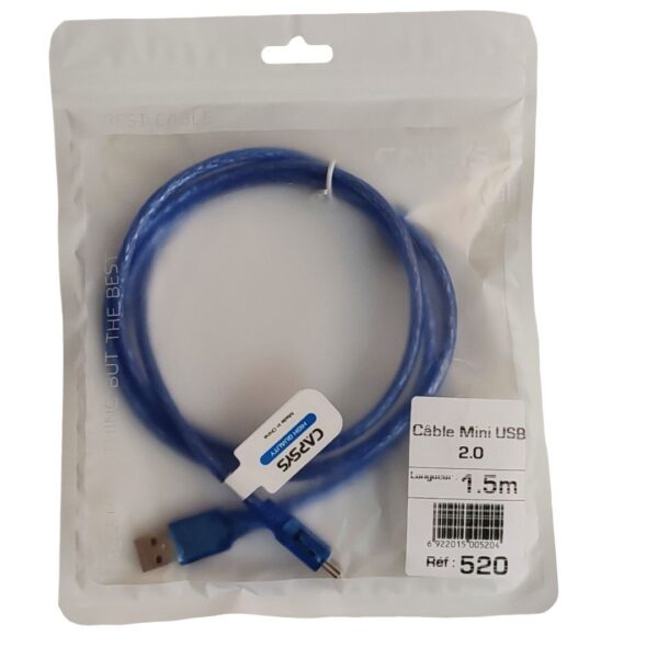 Cable USB mini USB 5pin MP4 30cm – Image 2