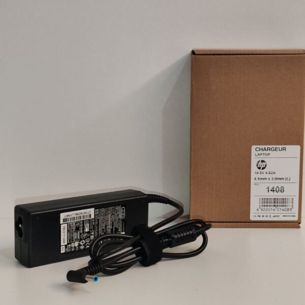 Chargeur Laptop HP 19.5V/4.62 4.5*3MM 1408 – Image 2