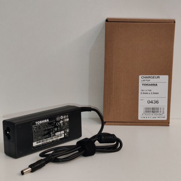 Chargeur Laptop TOSHIBA 19V/4.74A 5.5*2.5mm 0436 – Image 3