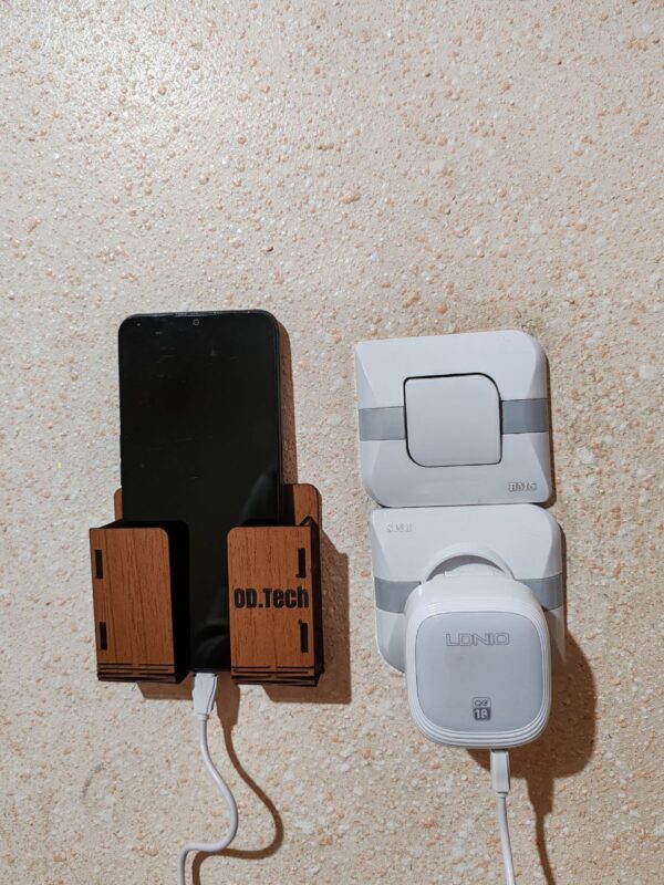 Support Téléphone Murale en bois – Image 5