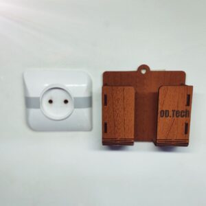 Support Téléphone Murale en bois