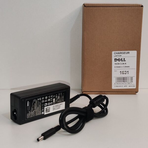 Chargeur Laptop DELL 19.5V/3.34 4.5*3.0mm 1631 – Image 2