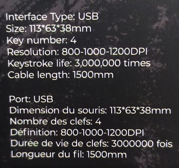 Souris HAVIT GAMENOT MS1003 – Image 7